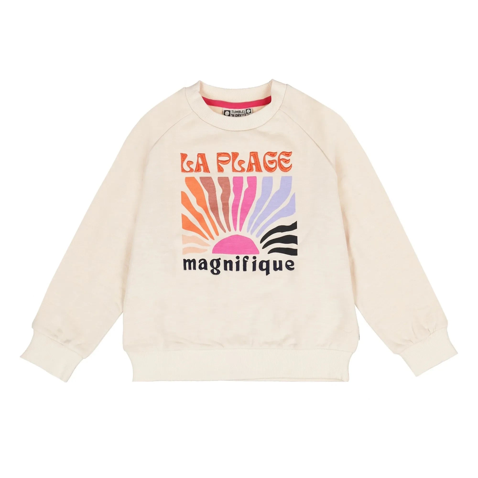 Tumble N'Dry - Prugna organic cotton sweatshirt | Ecru