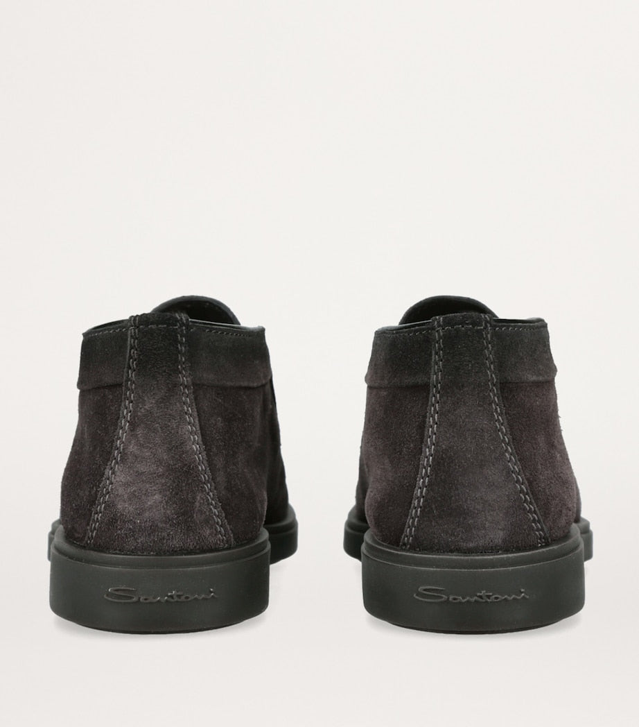 Suede Detroit High-Top Loafers