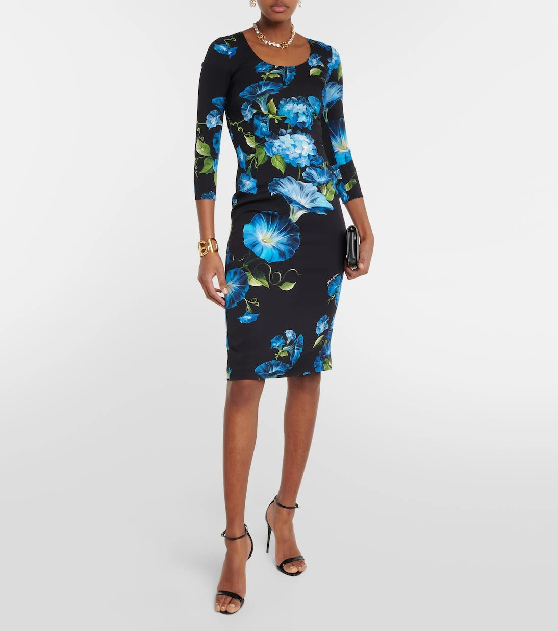 Dolce&Gabbana - Floral silk-blend midi dress