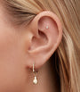Faceted Metal Vertex Single Hoop Earring (11mm)