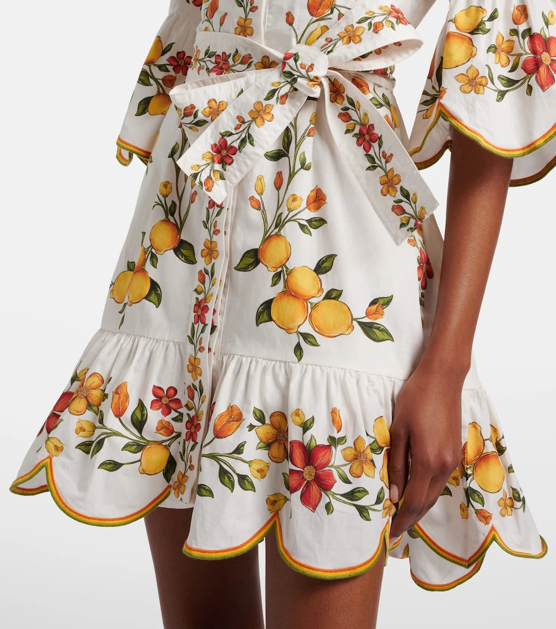 Farm Rio - Lemon Bouquet cotton minidress