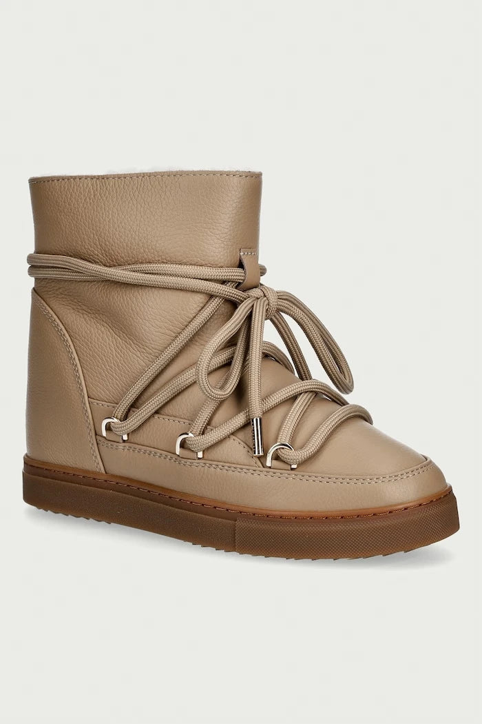 Inuikii Full Leather Wedge deri kadın kar botu