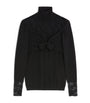 Valentino Black Virgin Wool Bow Top