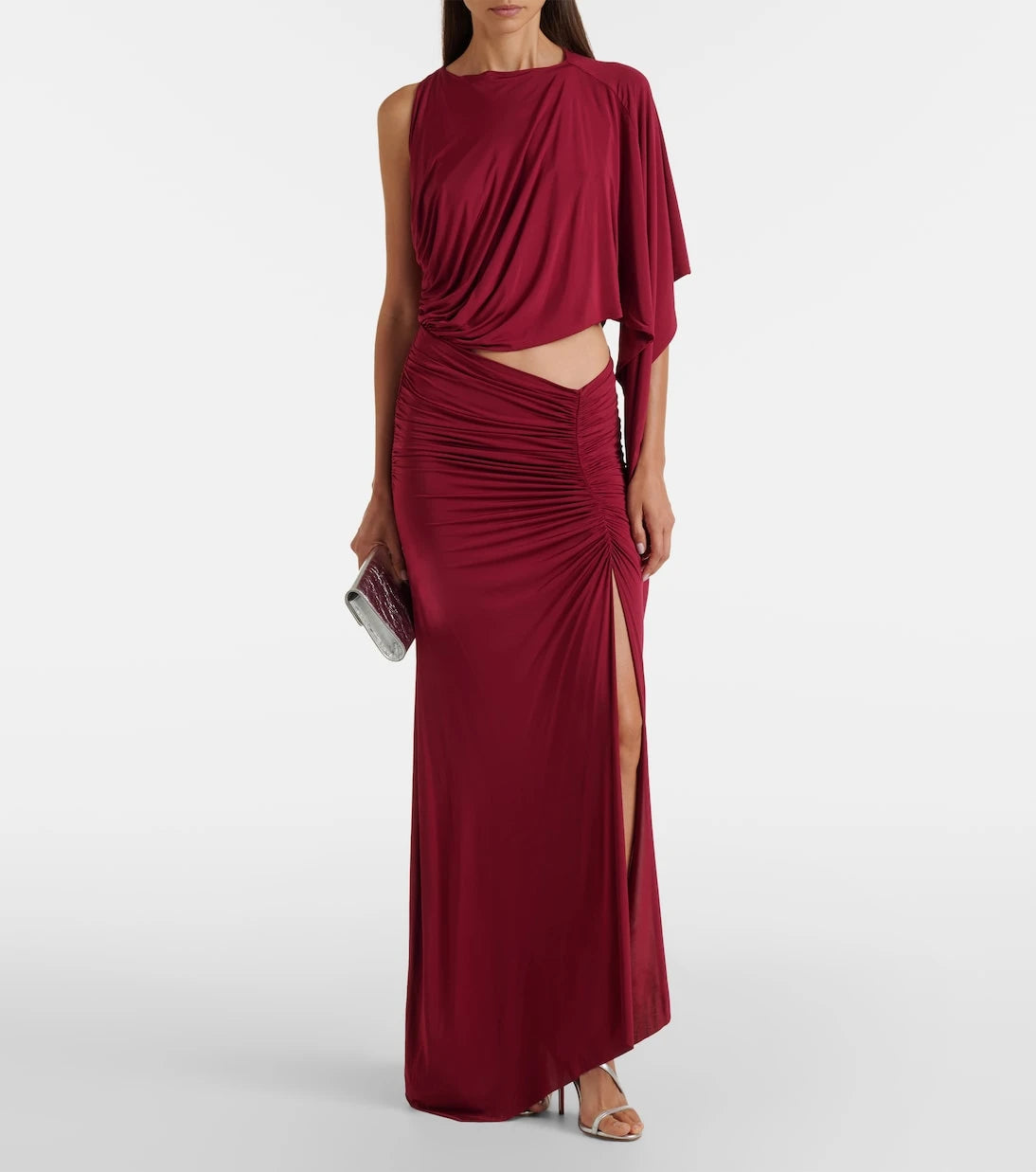 Alex Perry - Asymmetric gathered jersey gown