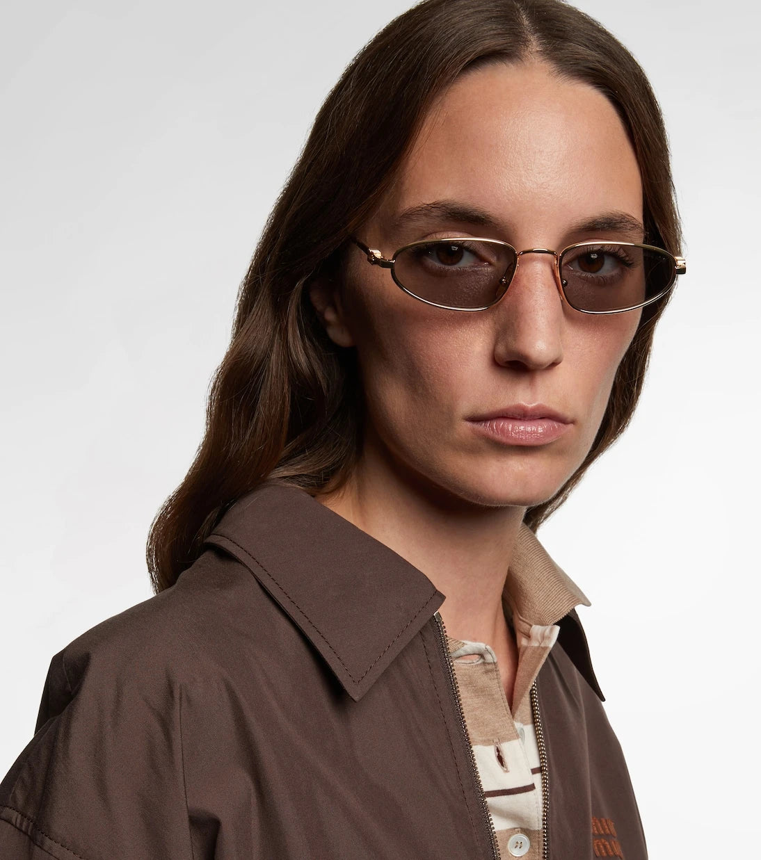 Miu Miu - Logo oval sunglasses