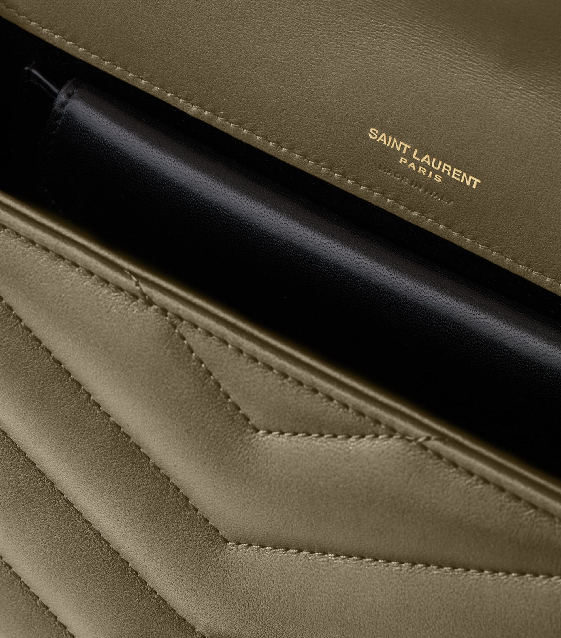 Saint Laurent Green Medium Loulou Shoulder Bag