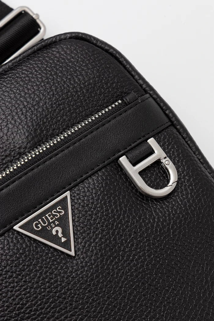 Кожена чанта през рамо Guess MONACO
