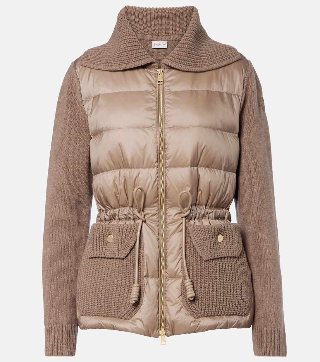 Moncler - Down-paneled wool and cashmere cardigan