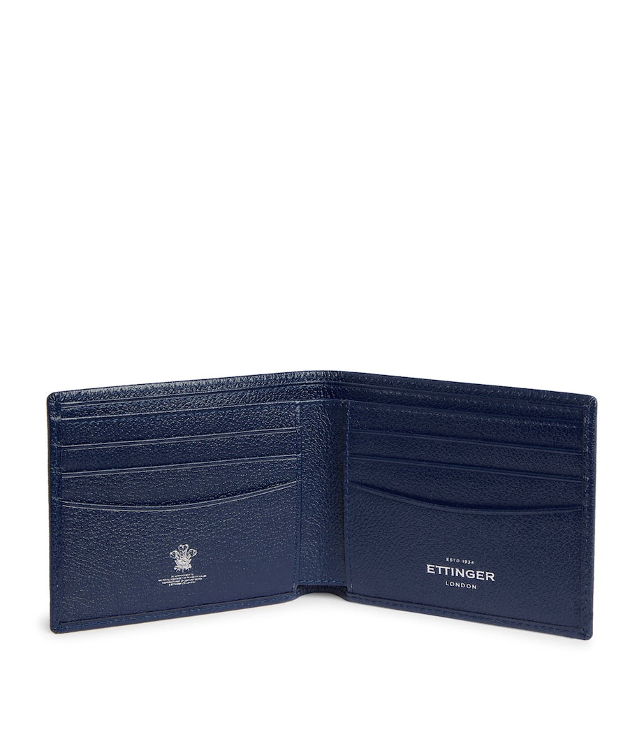 Ettinger Blue 6-Slot Capra Bifold Wallet