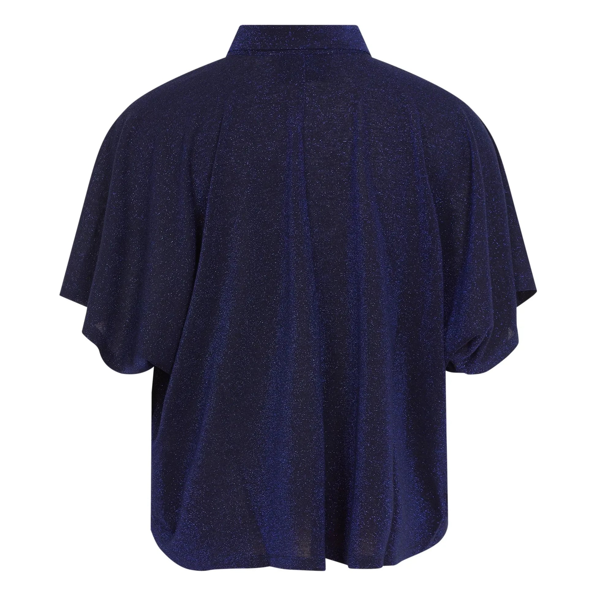 Momoni - Brooklyn Metallic Shirt | Navy blue