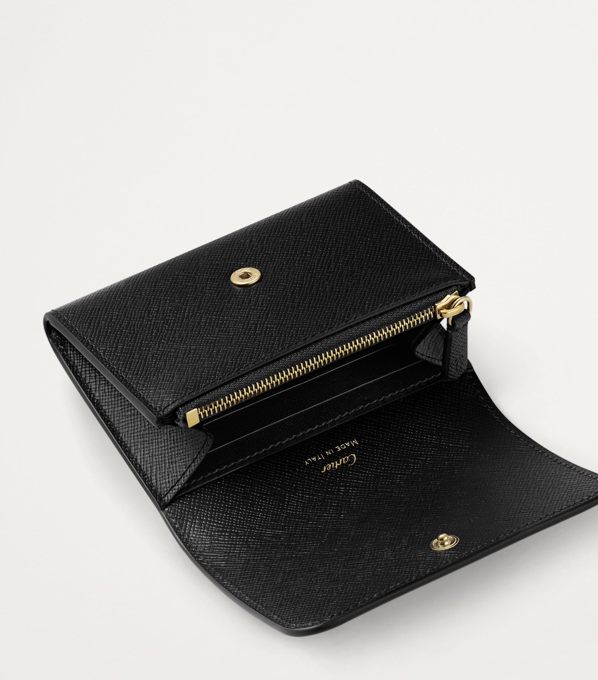 Cartier Black Mini Leather C de Cartier Wallet