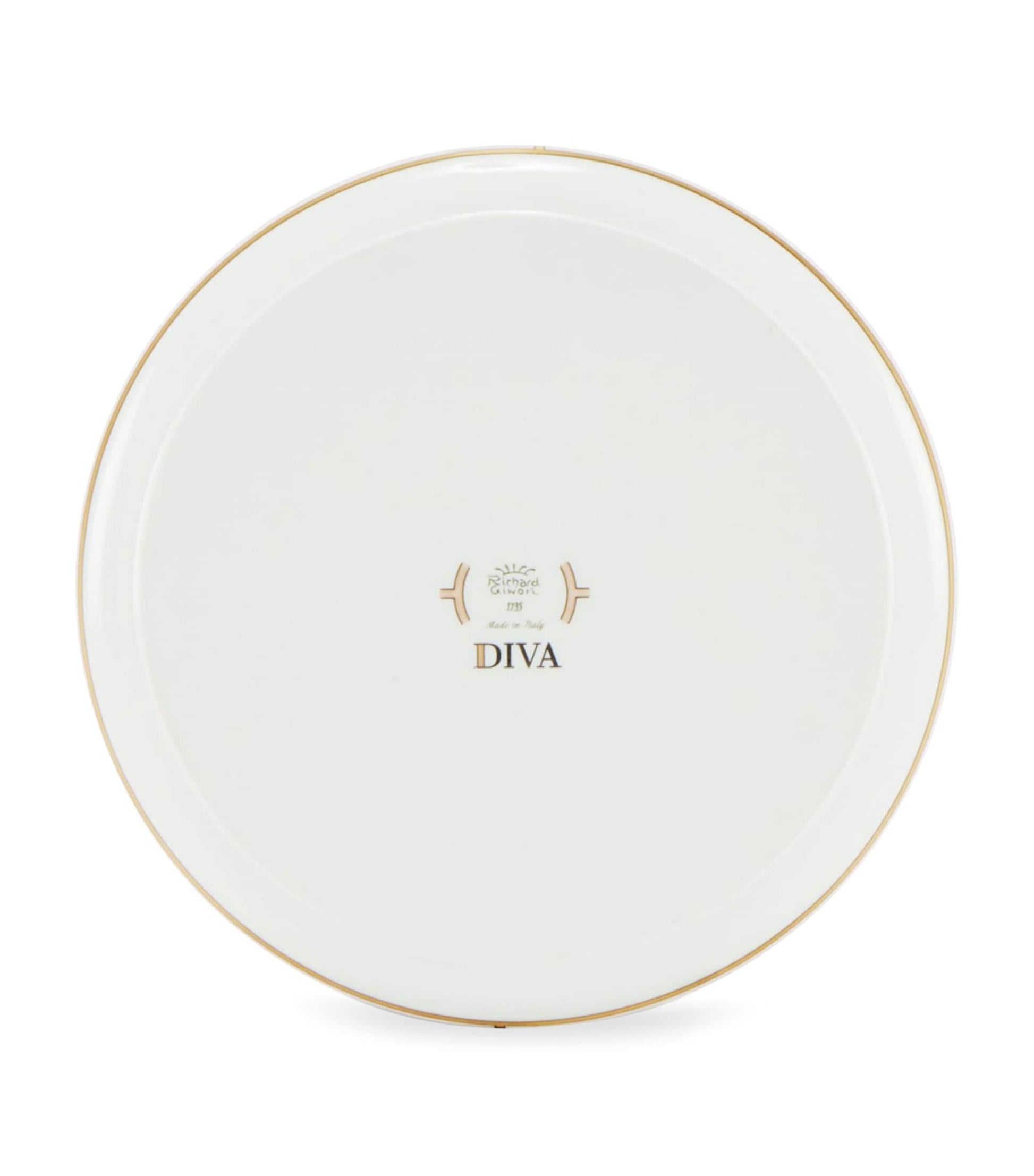 Porcelain Colonna Diva Giallo Round Tray (17cm)