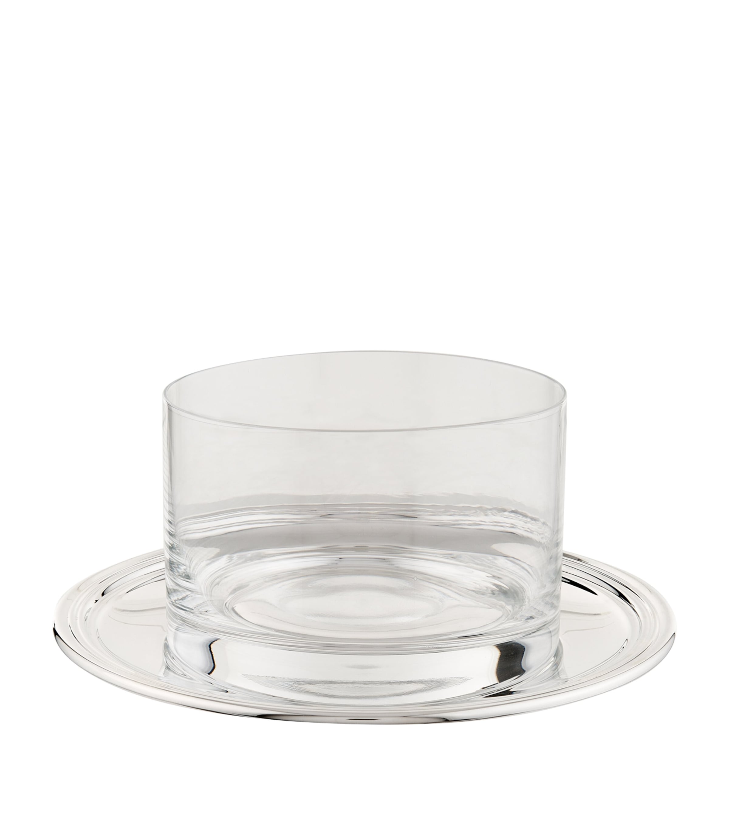 Silver Plated Georgian Round Butter Dish