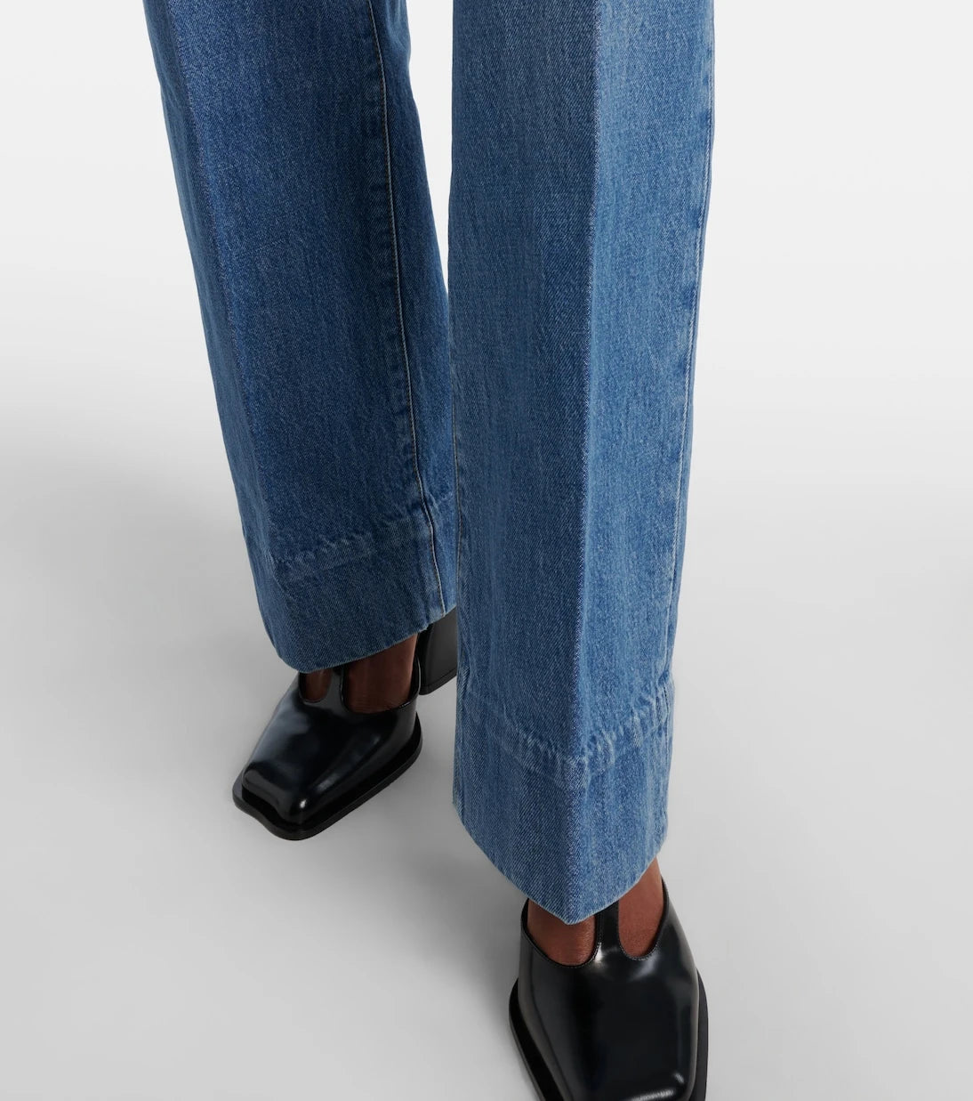 Frame - The Streamline mid-rise wide-leg jeans