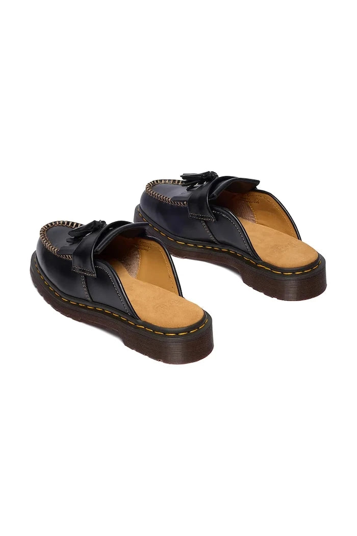 Dr. Martens чехли сабо дамски от кожа Adrian Mule