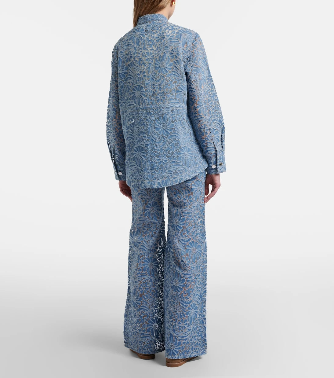 Veronica Beard - Taylor floral wide-leg jeans