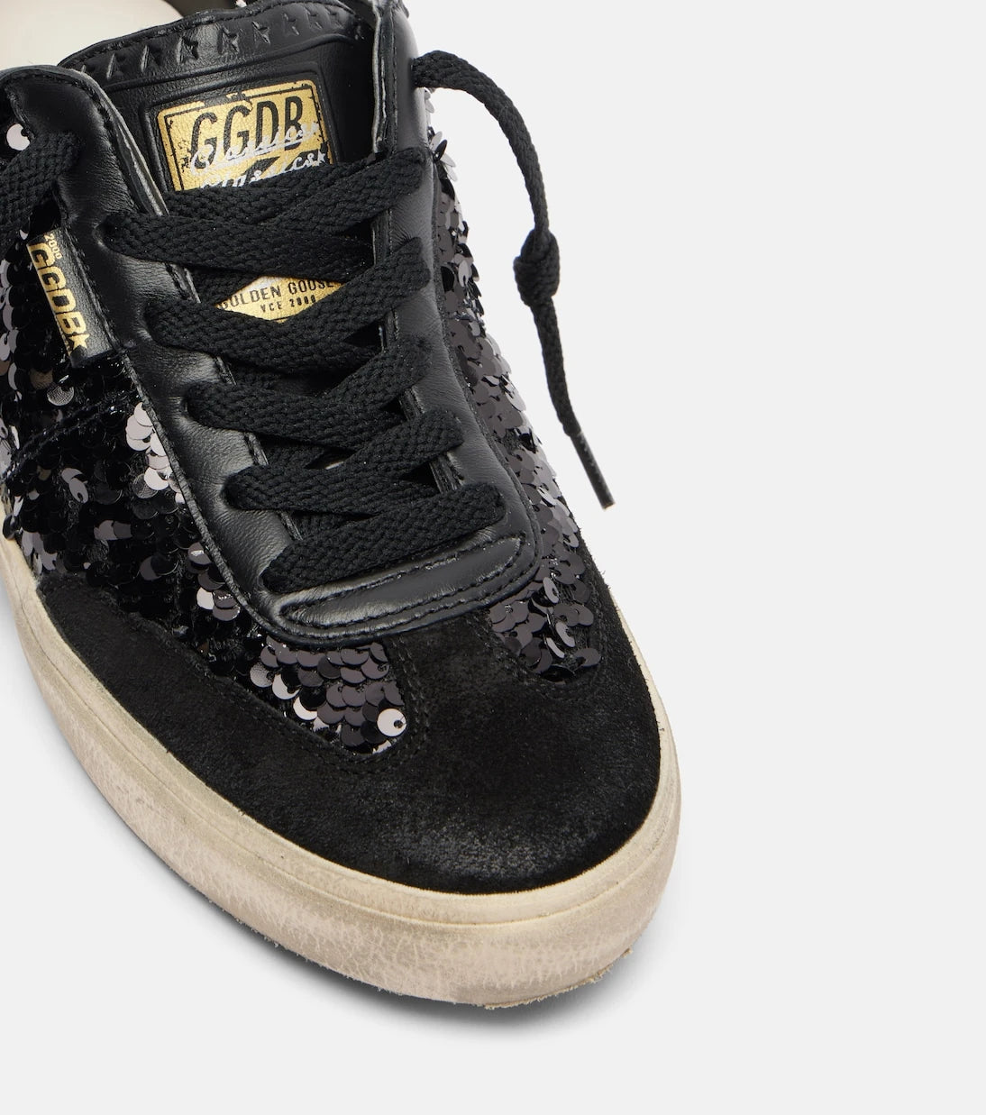 Golden Goose - Soul Star sequined leather sneakers