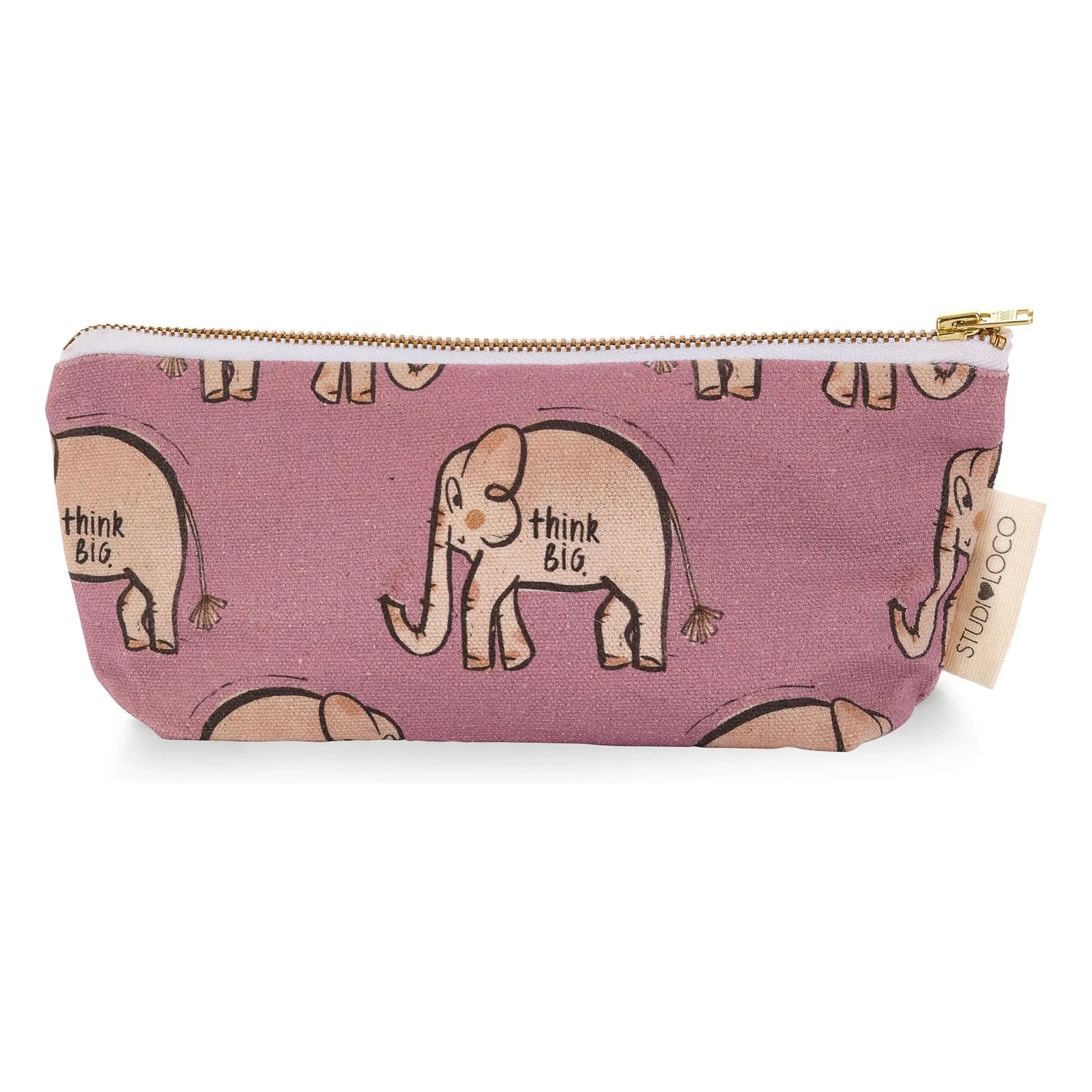 Studio Loco - Elephant pencil case | Mauve