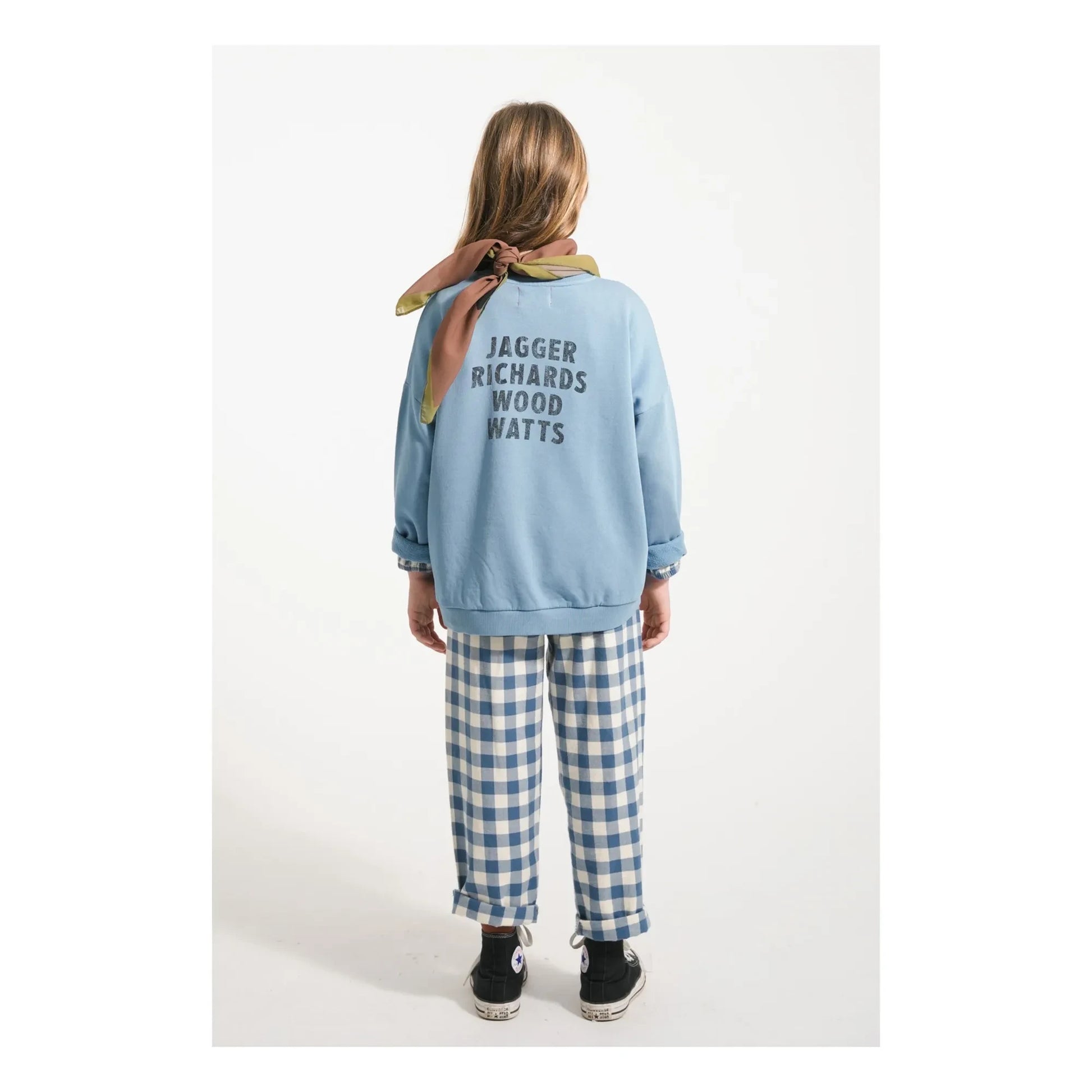 Piupiuchick - Rock Stars organic cotton sweatshirt | Blue