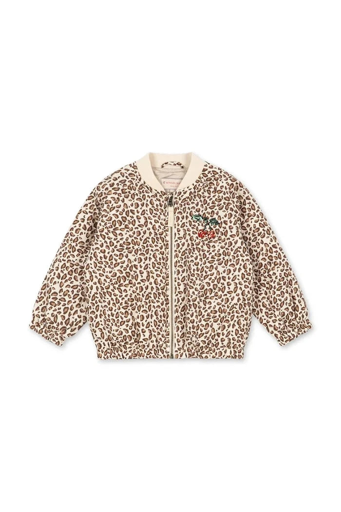 Детско яке бомбър Konges Sløjd JUNO PRINTED SEQUIN BOMBER JACKET