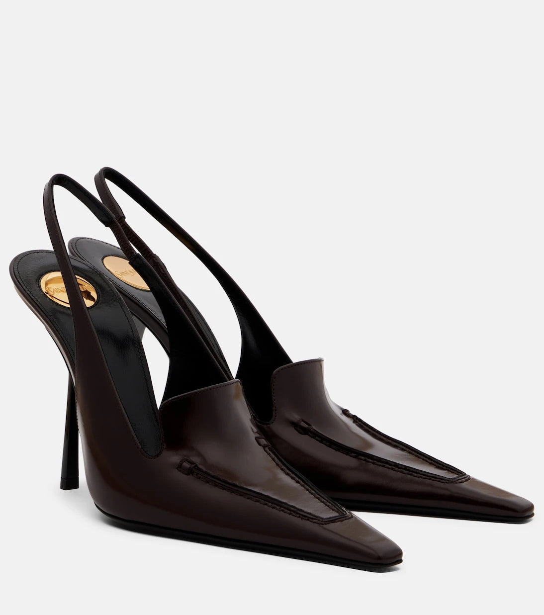 Saint Laurent - Voltaire leather slingback pumps
