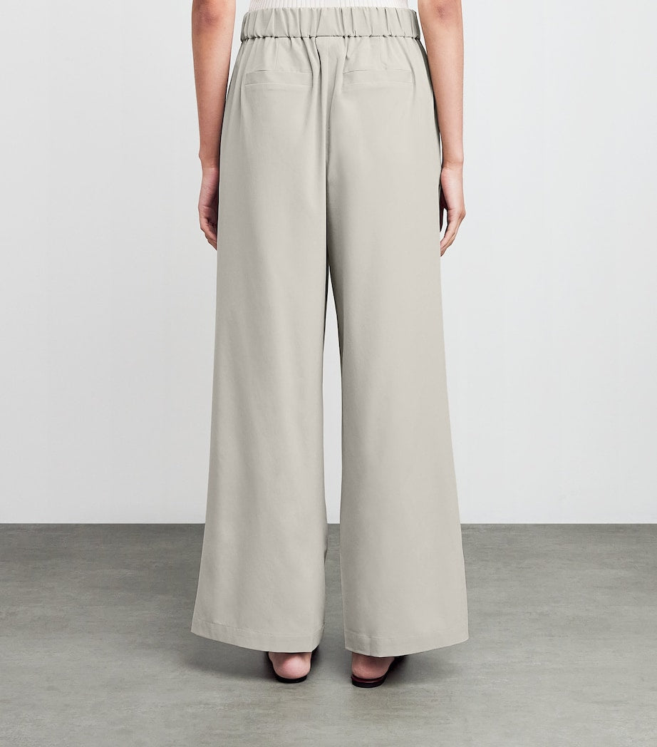 Grey Wide-Leg Kayson Trousers
