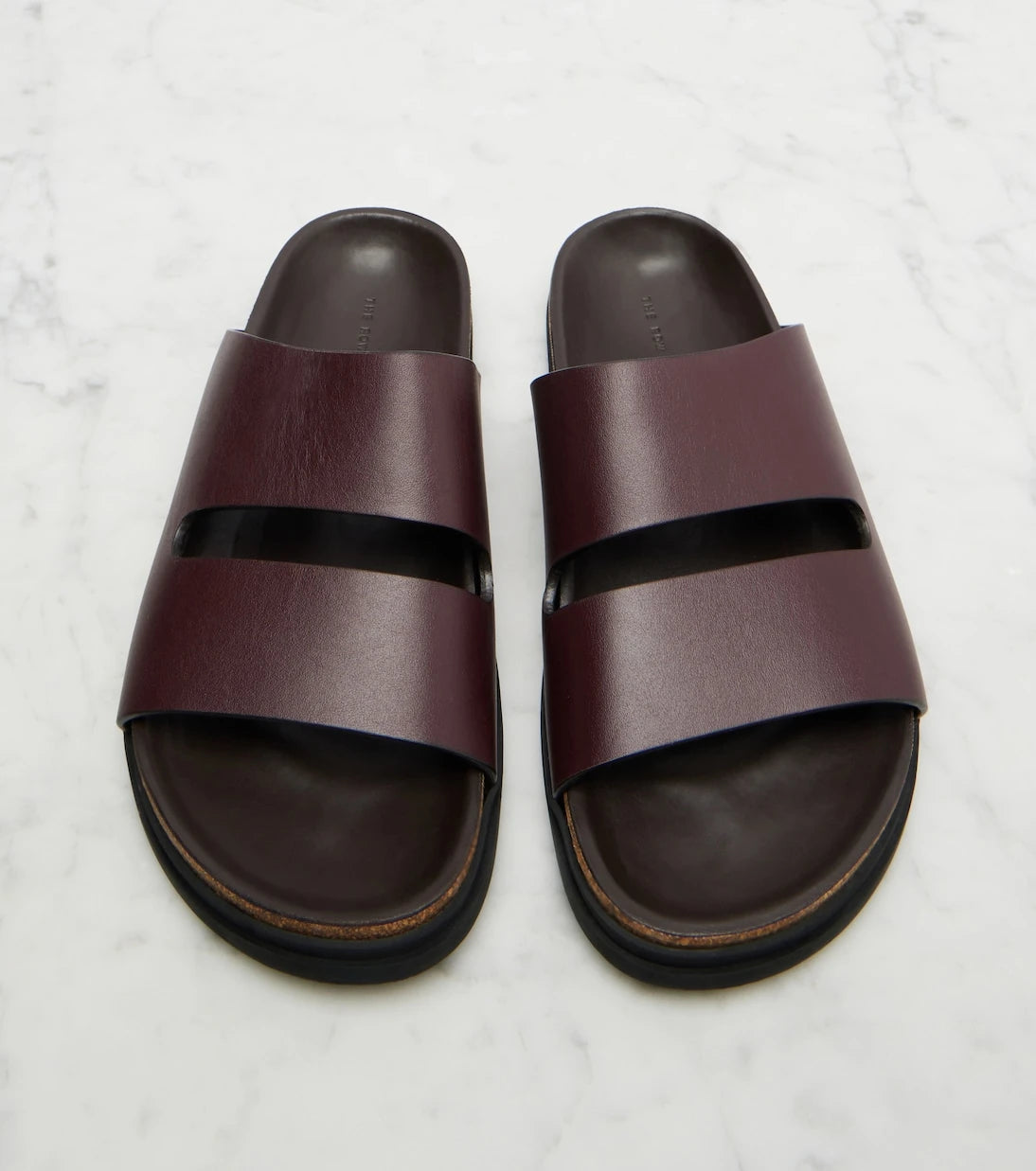 The Row - Band leather slides