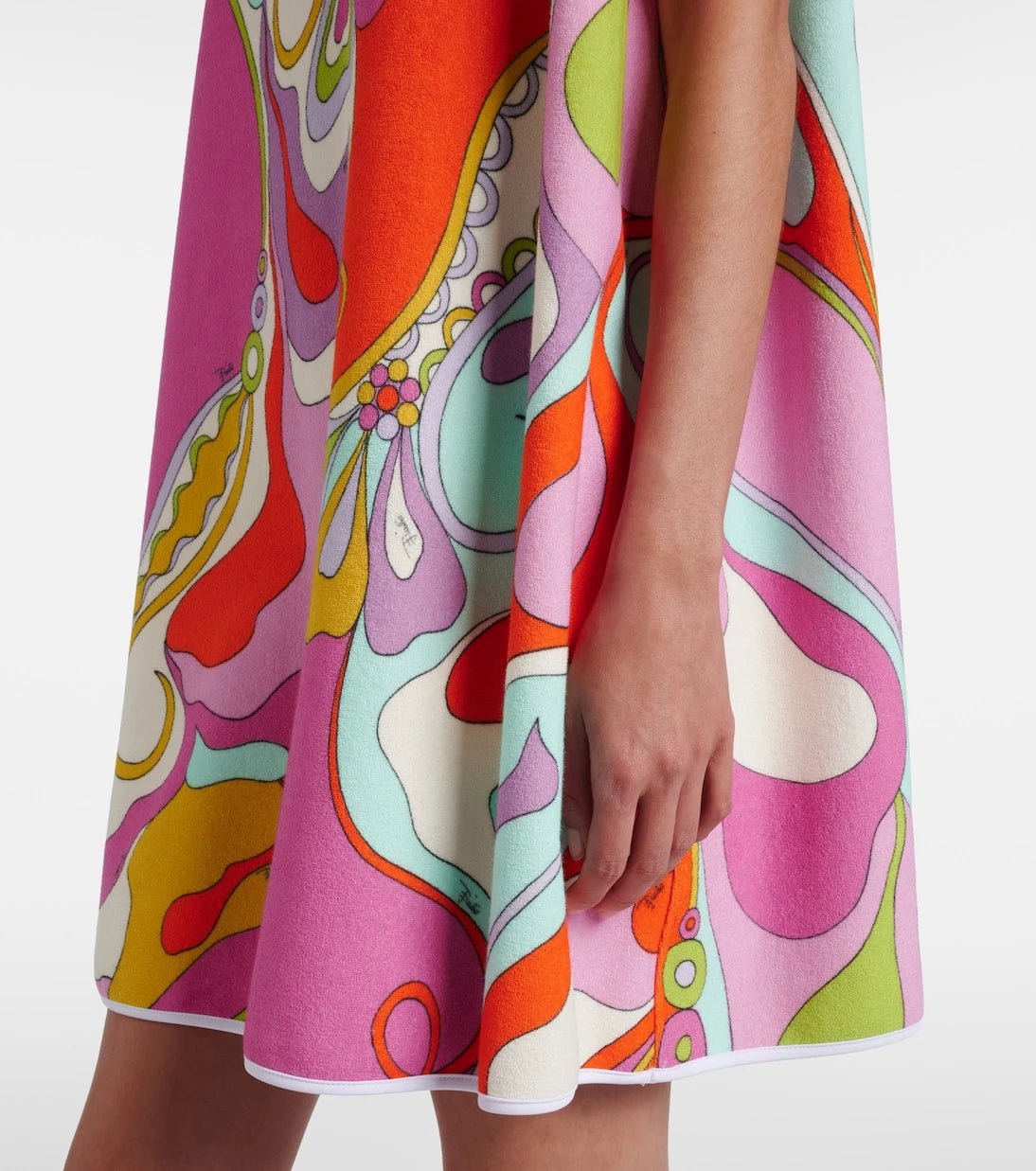 Pucci - Orchidee cotton-blend terry minidress