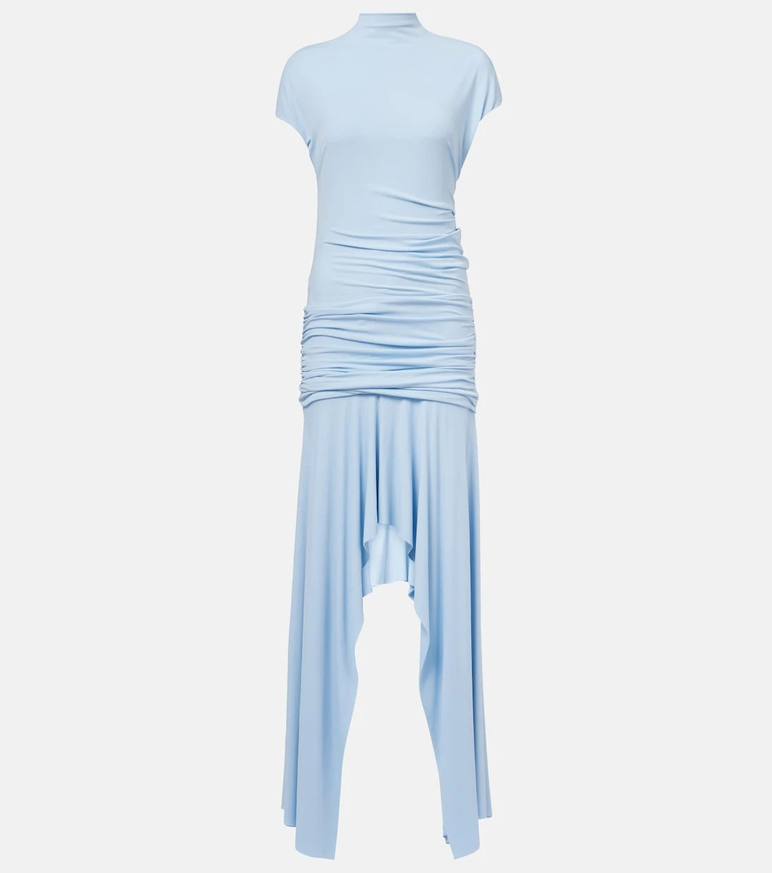 Acne Studios - Asymmetric gathered jersey cocktail dress