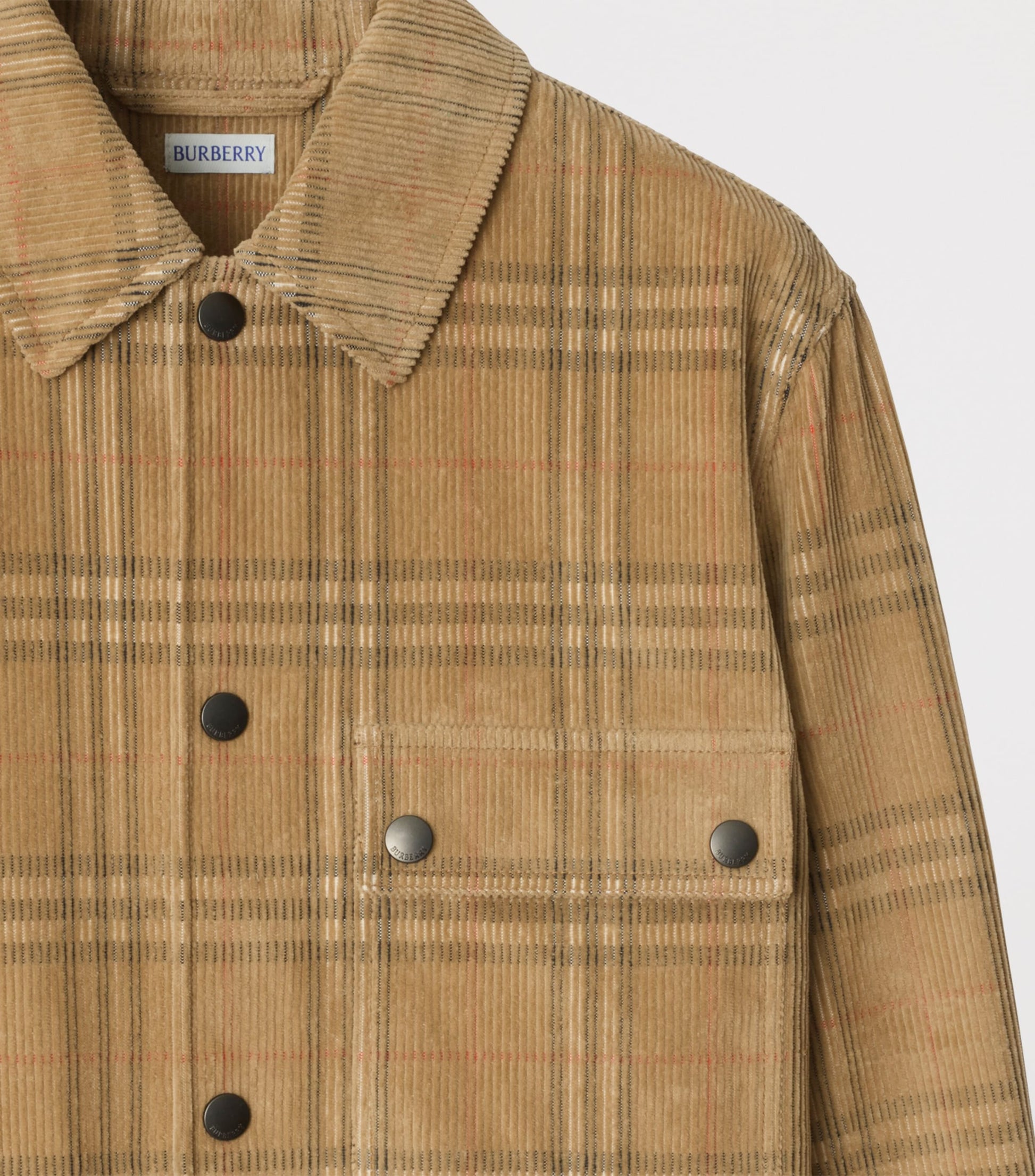 Burberry Beige Corduroy Check Overshirt