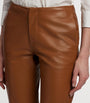 Ralph Lauren Collection Beige Lamb Leather Trousers