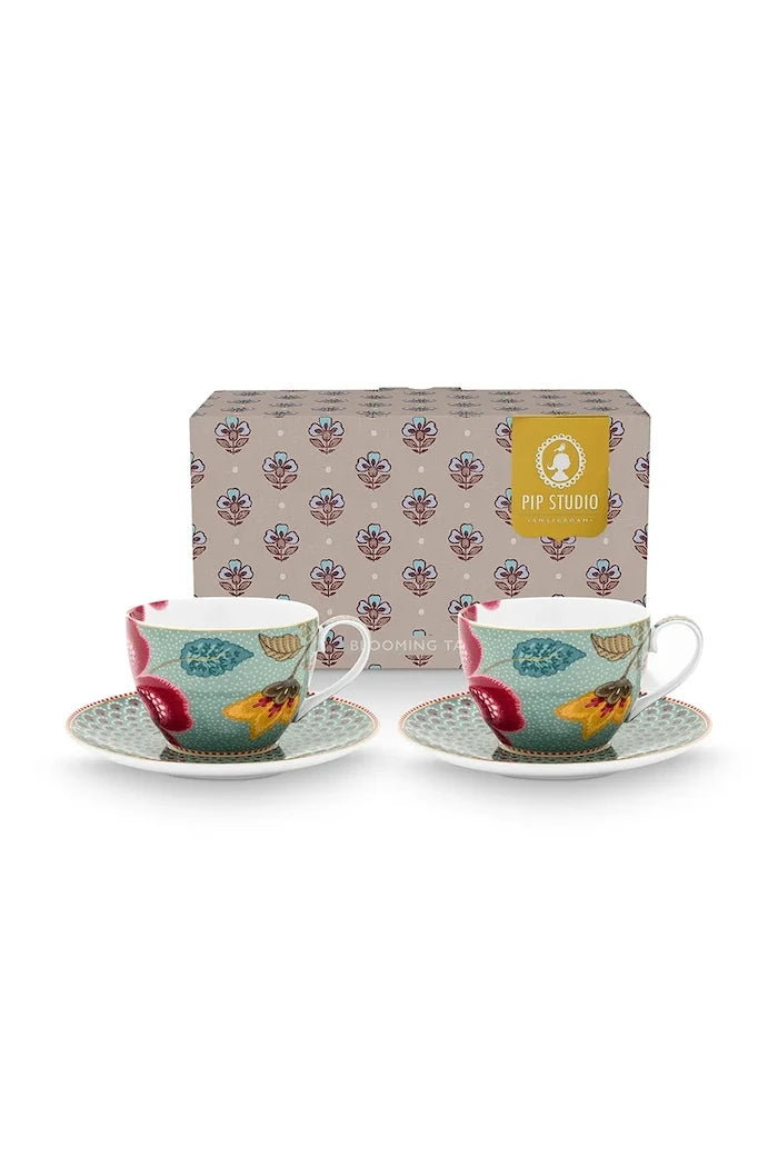 Pip Studio sırlı porselenden fincan ve tabak seti 300 ml