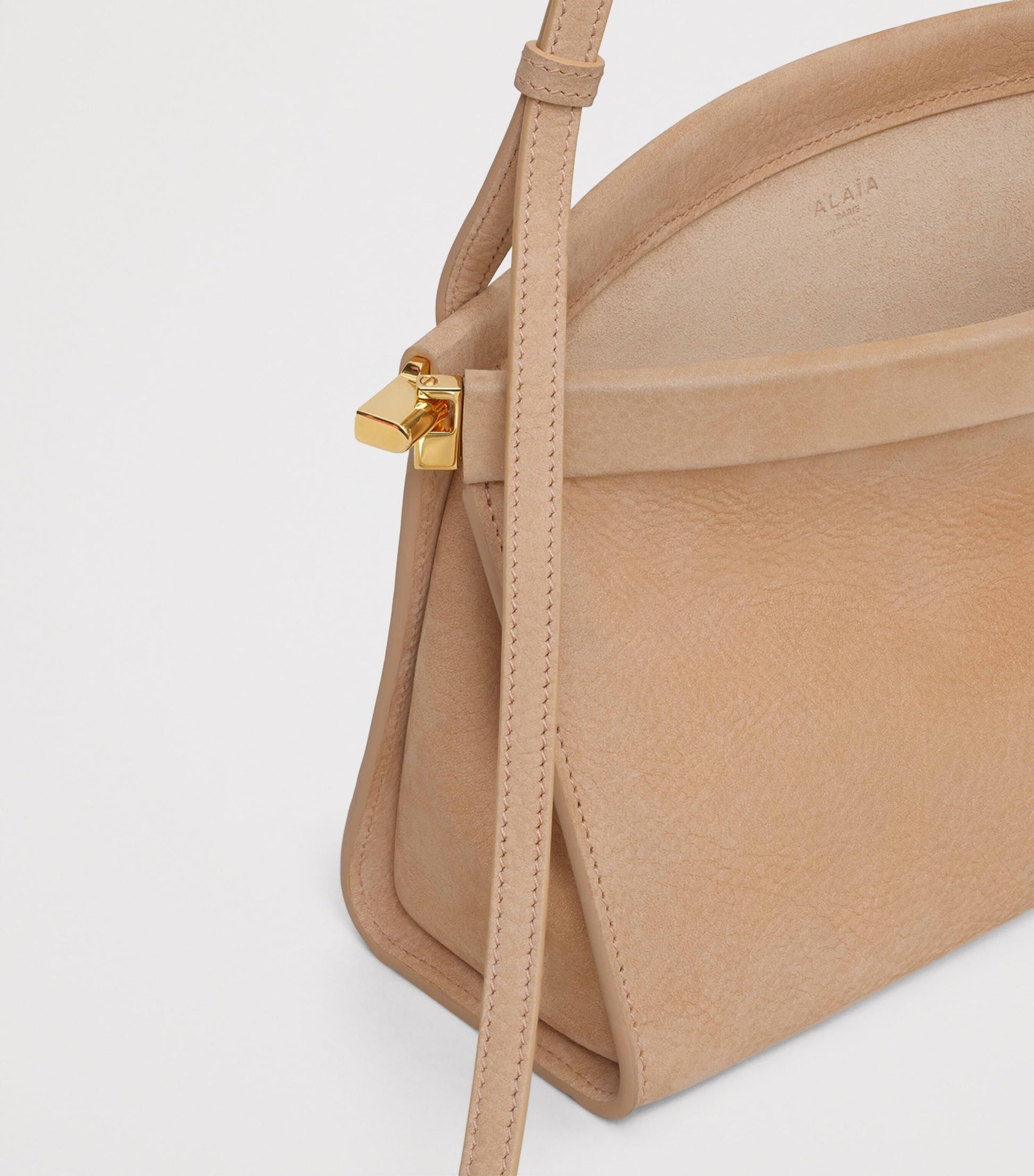 Alaïa Small Leather Le Click East West Shoulder Bag