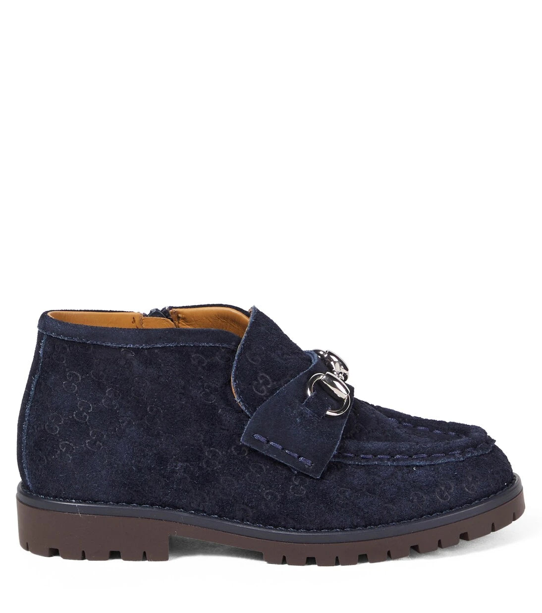 Gucci Kids - Horsebit GG suede ankle boots