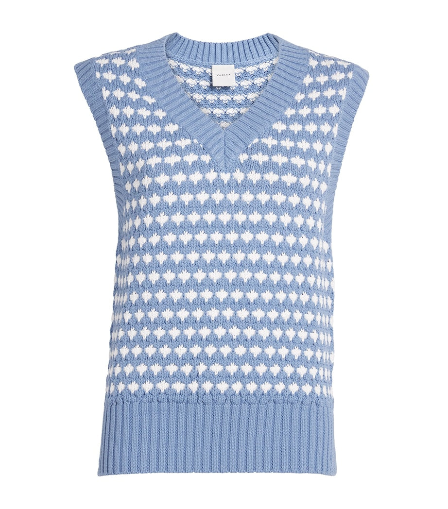 Varley Blue Antonella Sweater Vest