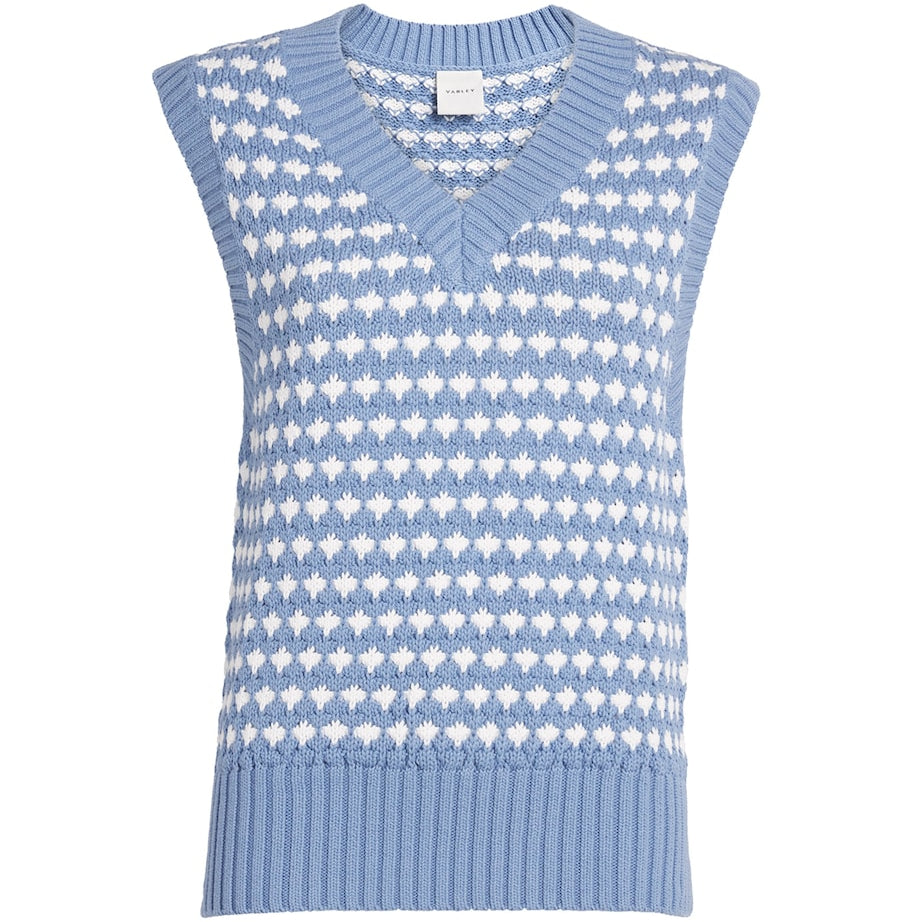 Varley Blue Antonella Sweater Vest