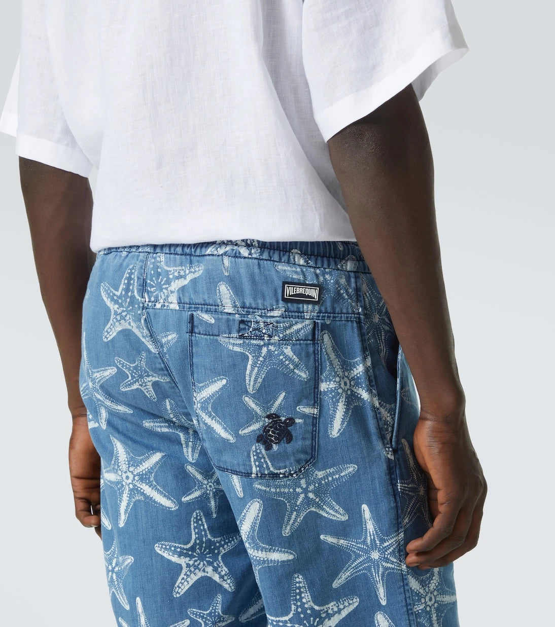 Vilebrequin - Printed denim Bermuda shorts