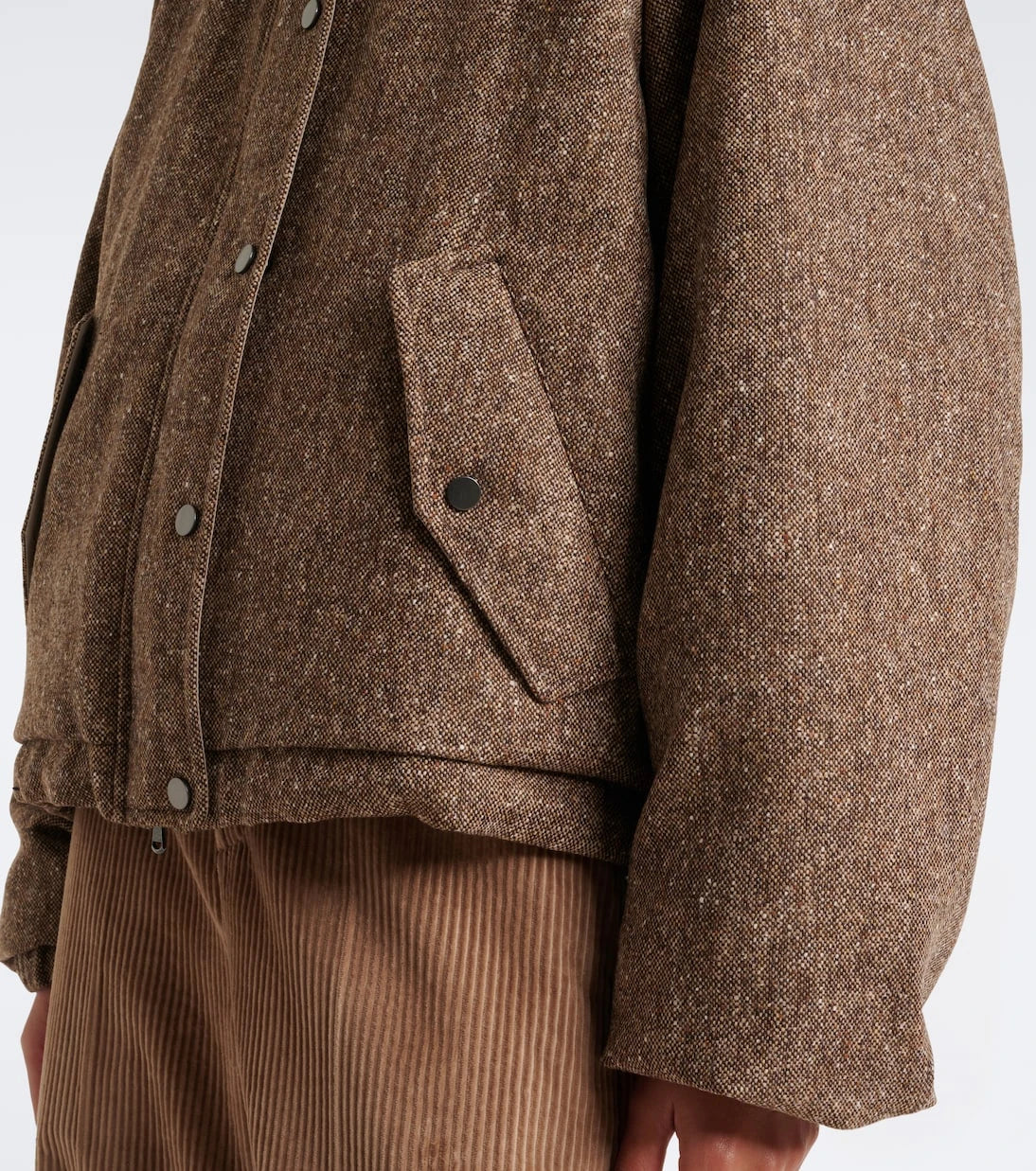 Brunello Cucinelli - Hooded wool-blend down jacket