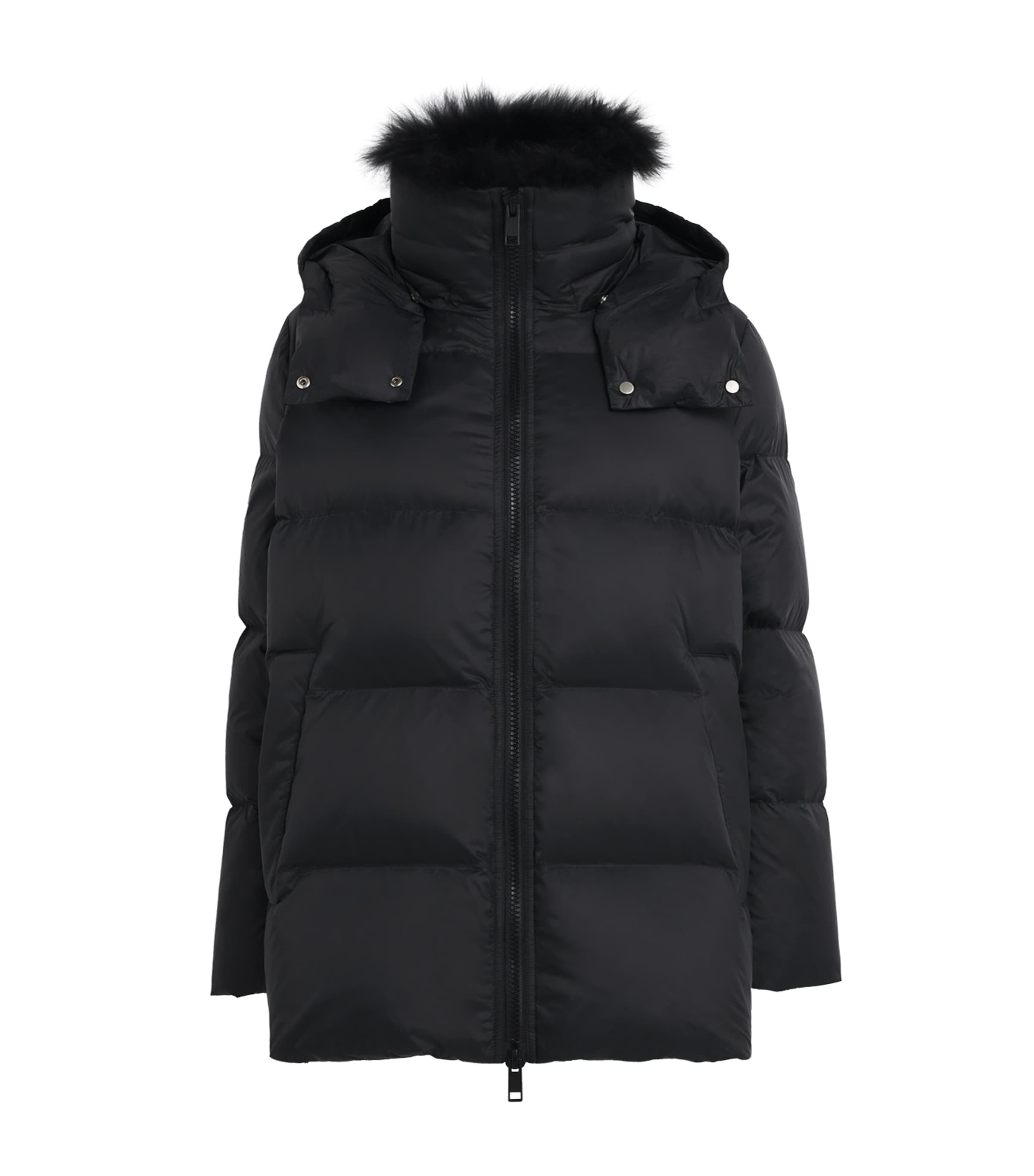 Black Down-Mink Technical Puffer Jacket (76cm)