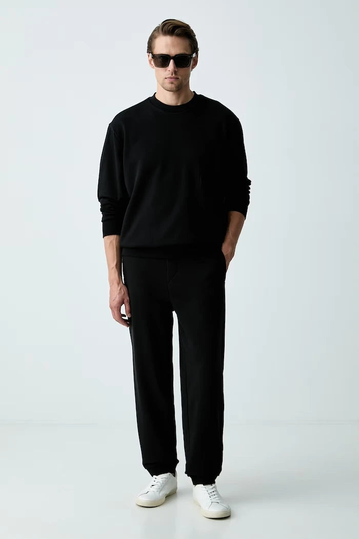 BOSS Green Erkek Pamuklu Sweatshirt SW_Crewneck