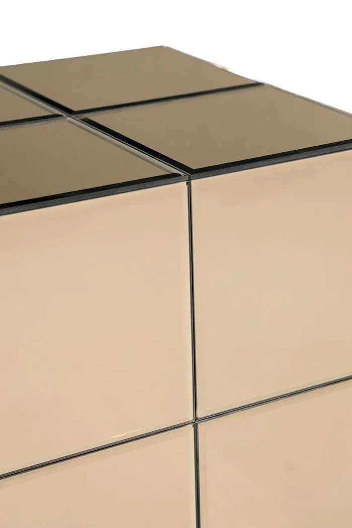 By-Boo renkli cam yan masa 30 x 30 x 48 cm