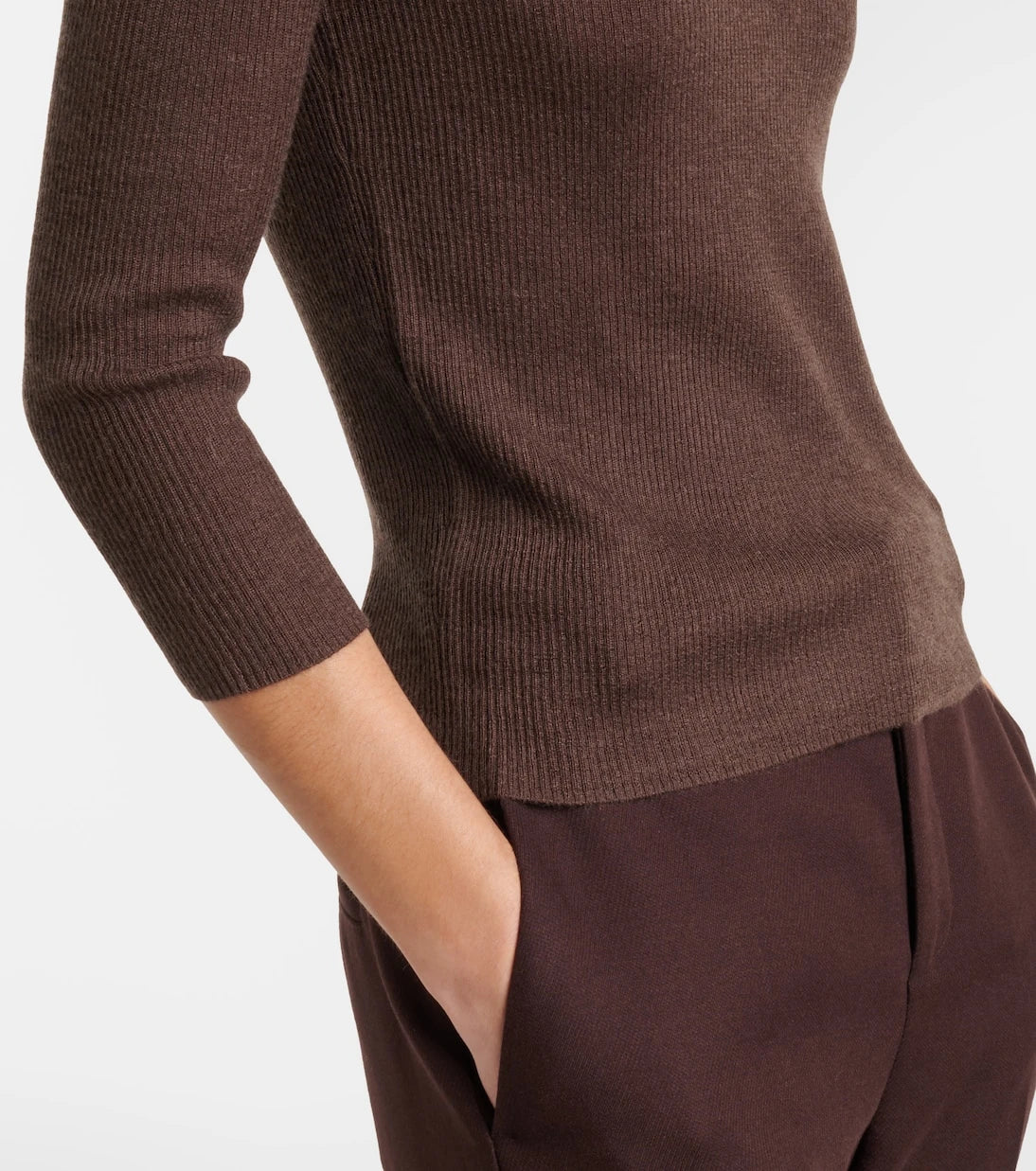 Vince - Ribbed-knit cashmere and silk sweater