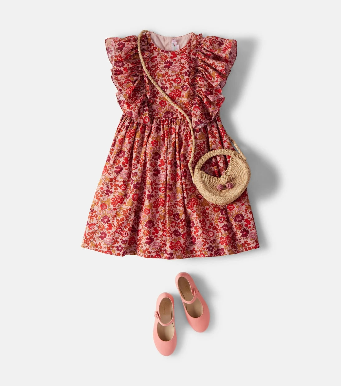 Bonpoint - Lizzy floral ruffled cotton dress