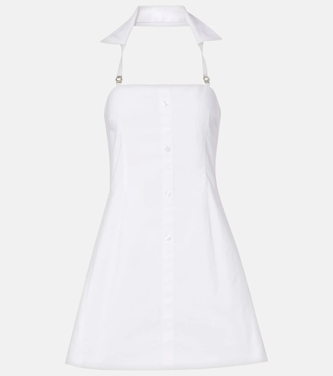 Coperni - Halterneck cotton minidress
