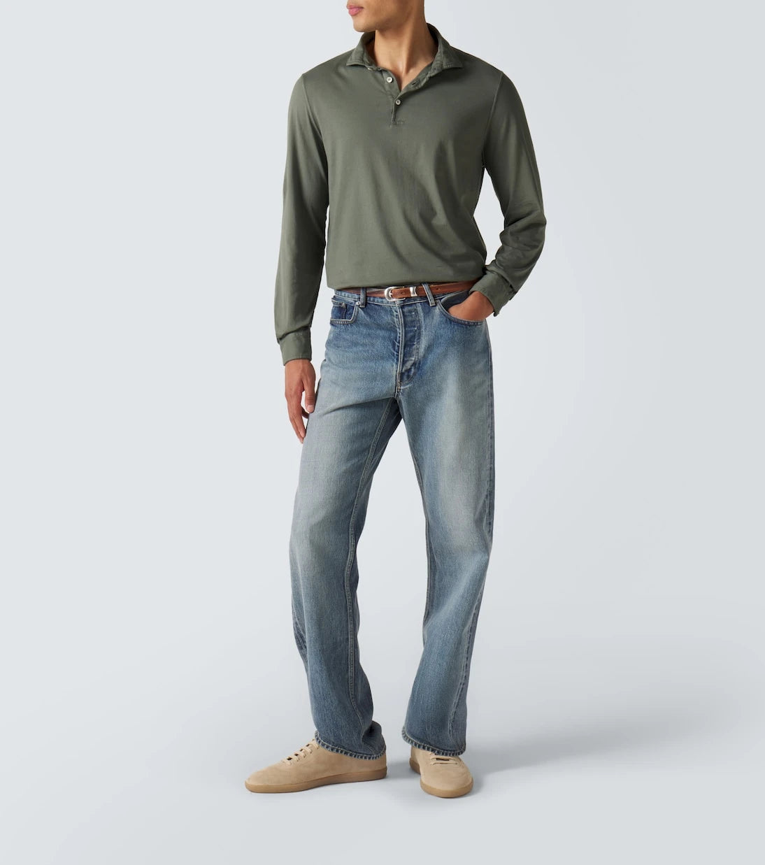 Fedeli - Cotton piqué polo shirt