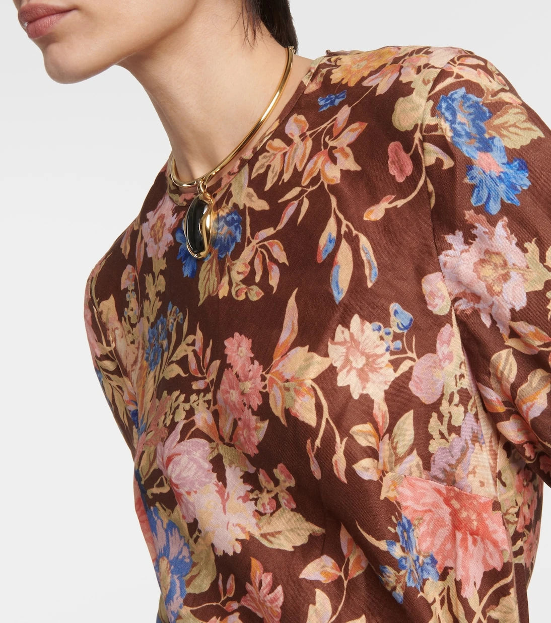 Zimmermann - August floral linen maxi dress