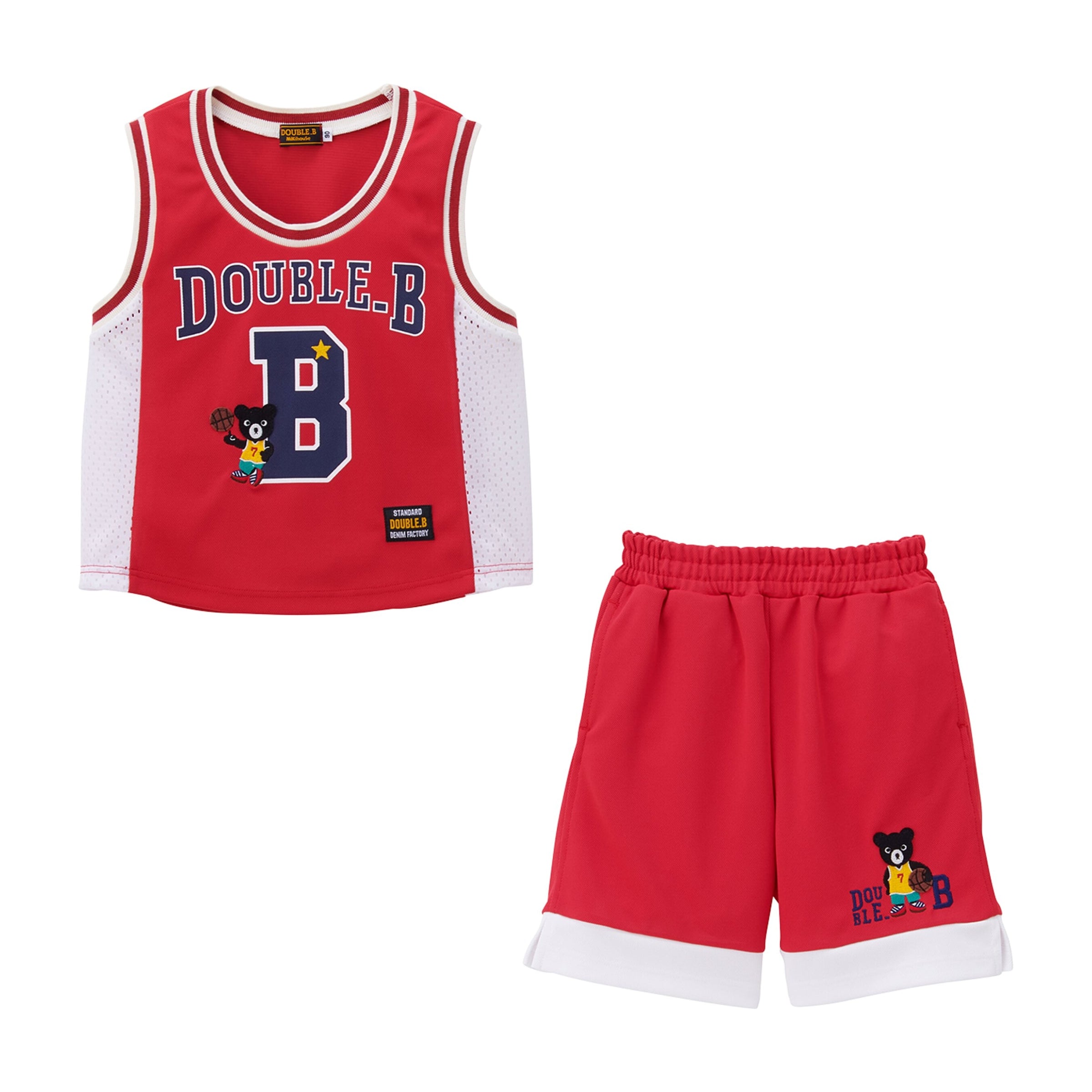 Miki House Basketball Vest and Shorts Set (2-11 Years)