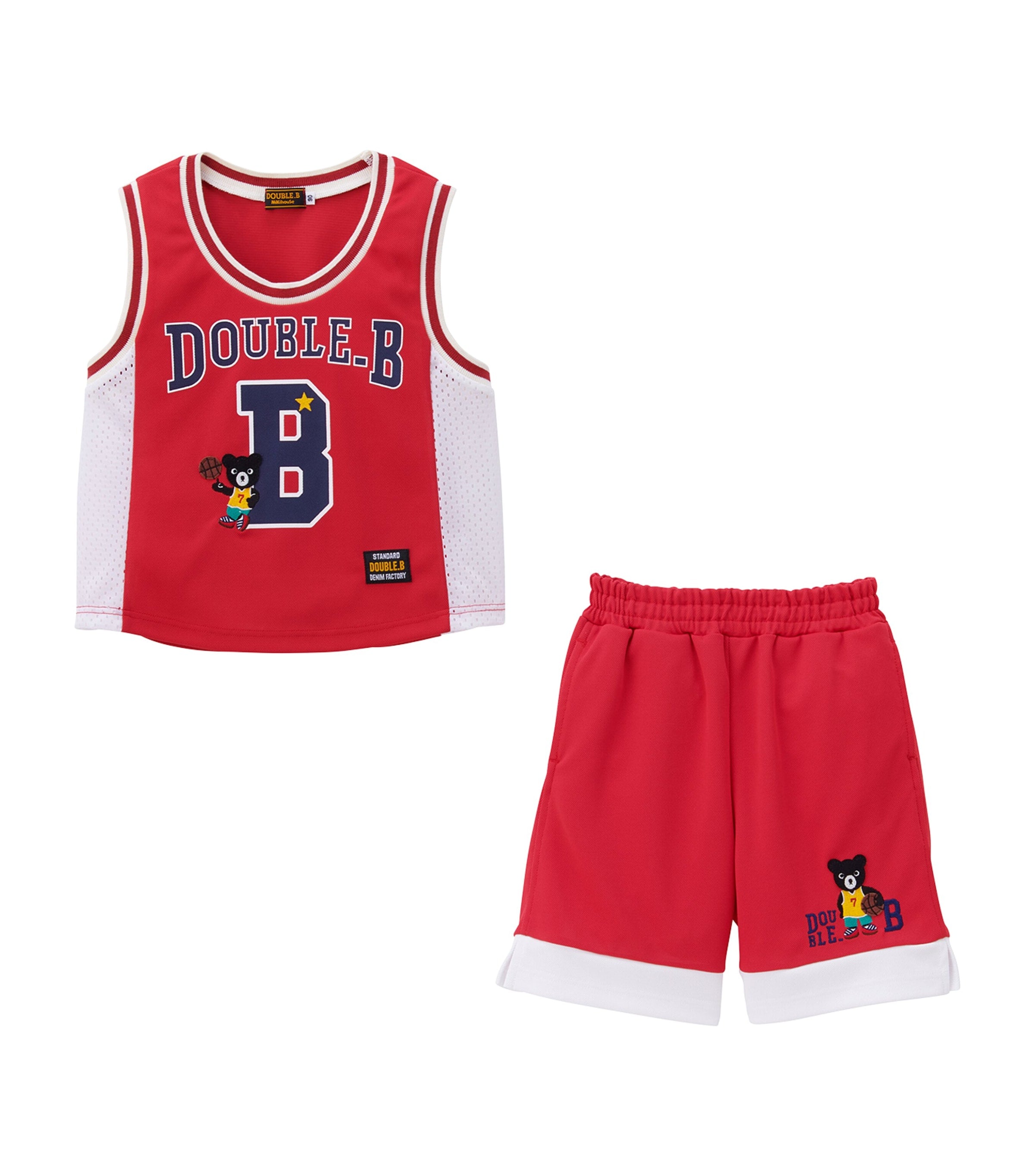Miki House Basketball Vest and Shorts Set (2-11 Years)