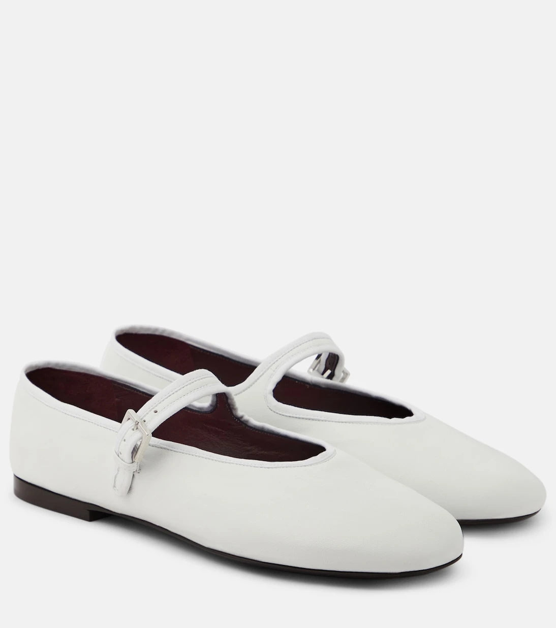 The Row - Leather Mary Jane ballet flats