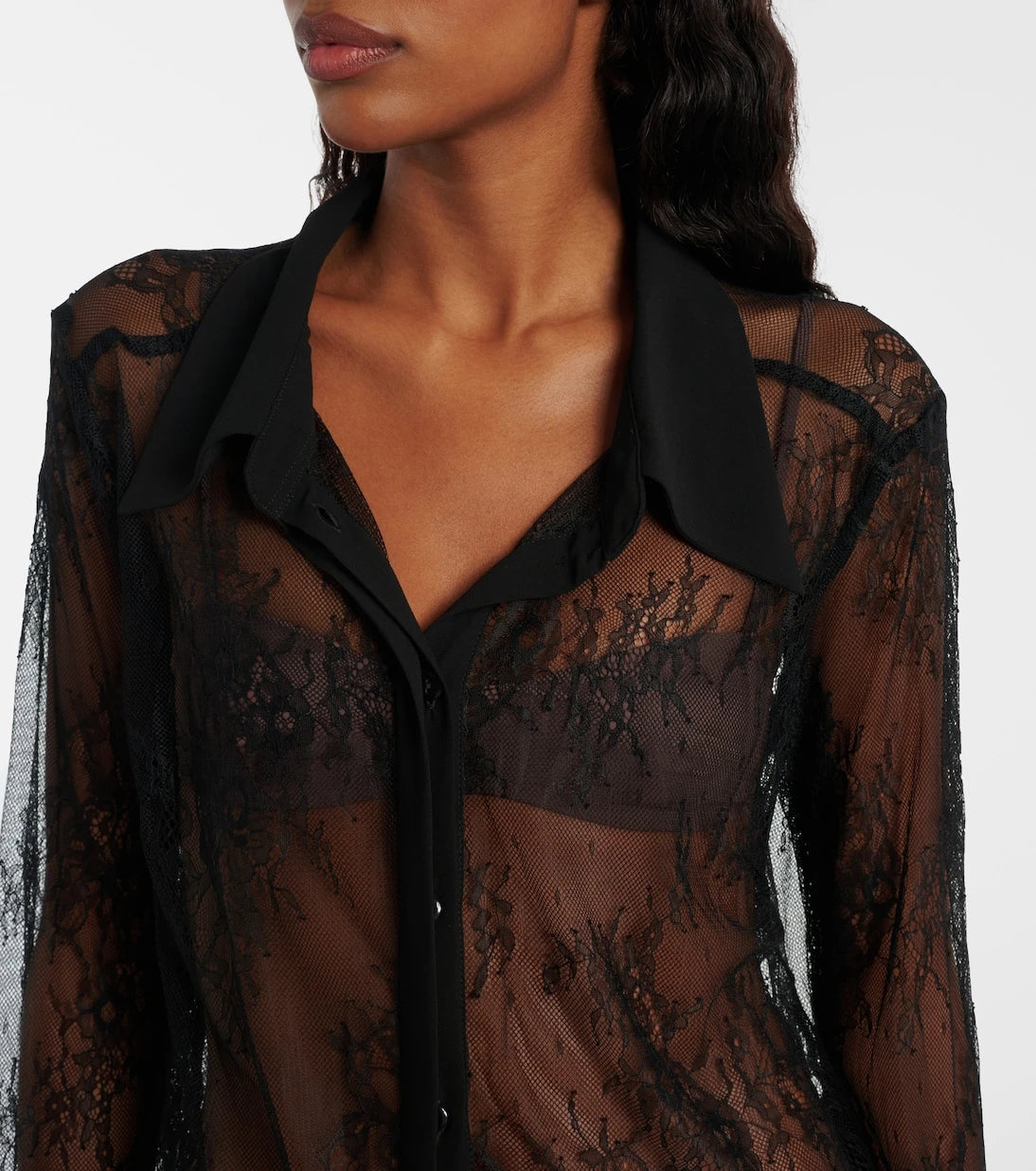 Bananhot - Allen floral lace shirt